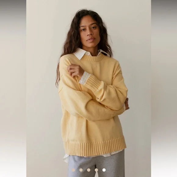 NWOT DONNI The Cotton Knit Crewneck - Picture 4 of 6